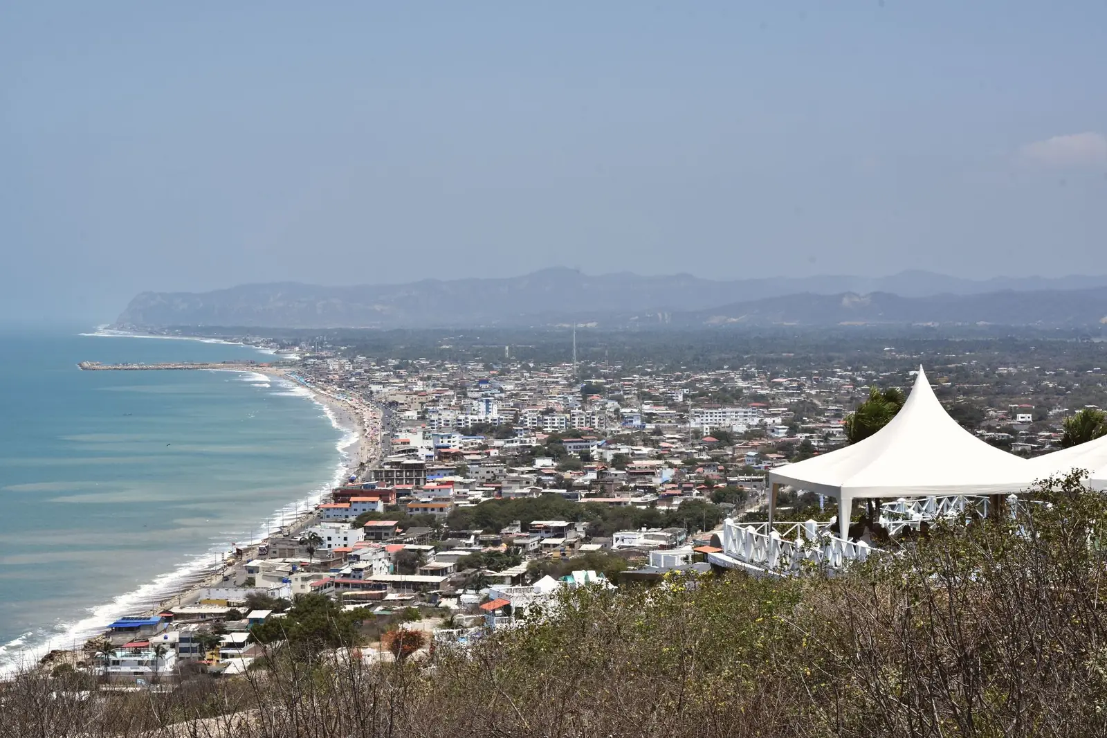 The bay at Manta on the Ecuadorian coast